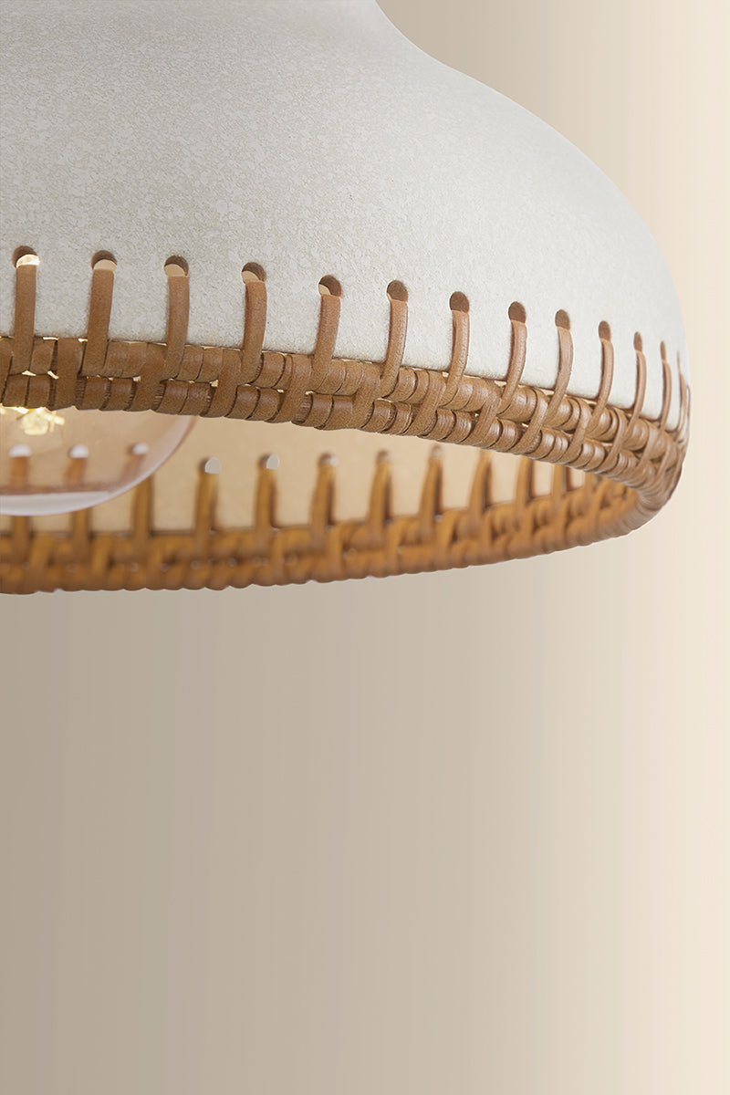 Hudson Valley Southfields Flush Mount in Aged Brass, room setting 3