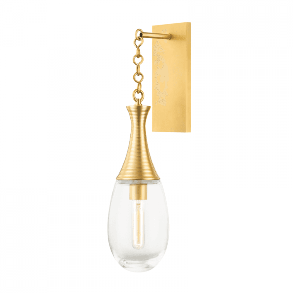 Hudson Valley Southold Wall Sconce Aged Brass