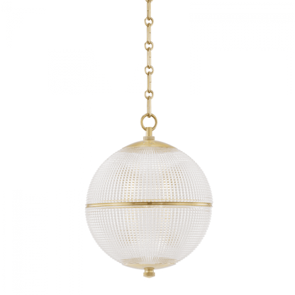 Hudson Valley Sphere No. 3 Pendant Brass