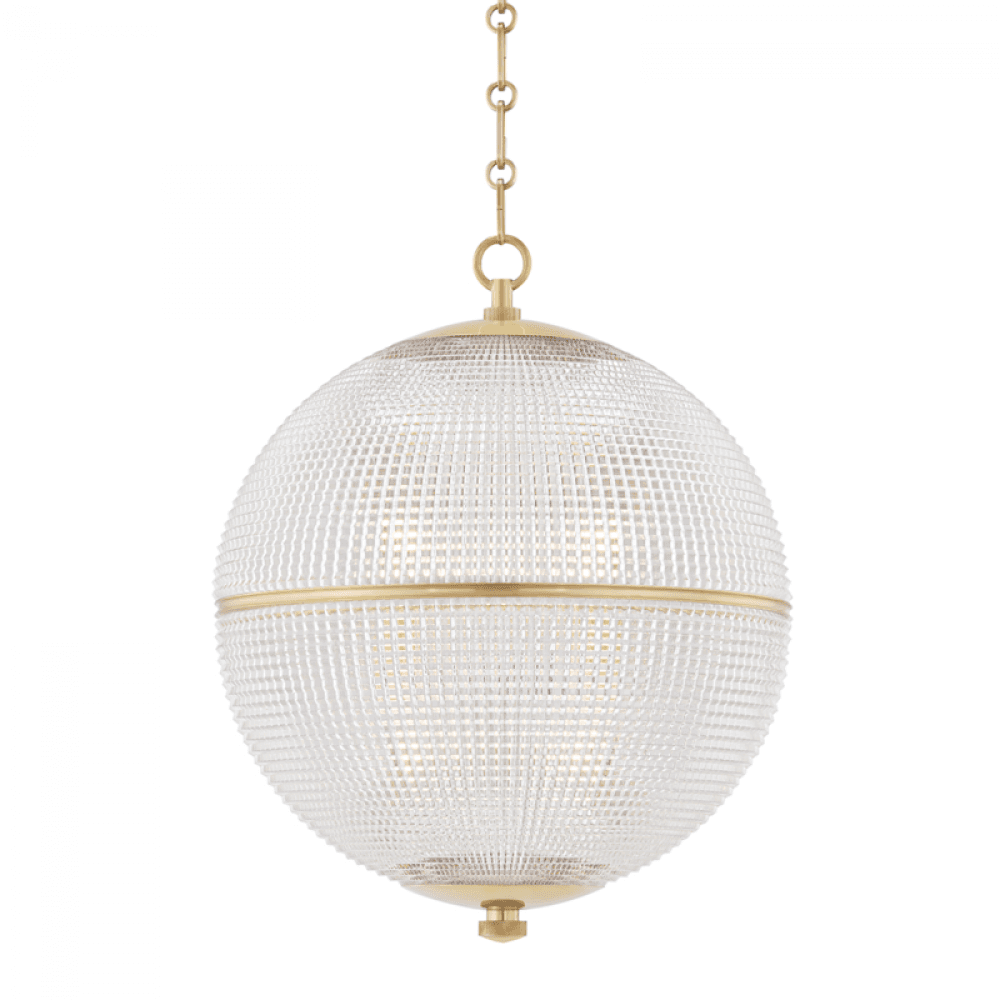 Hudson Valley Sphere No. 3 Pendant Brass
