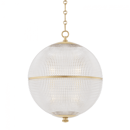 Hudson Valley Sphere No. 3 Pendant Brass