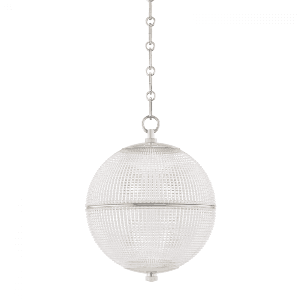 Hudson Valley Sphere No. 3 Pendant Nickel