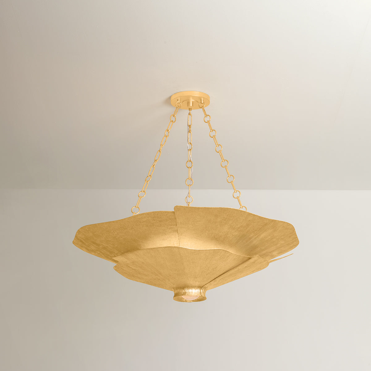 Hudson Valley Spring Valley 5-Light Chandelier in Vintage Gold Leaf, alternate view 1