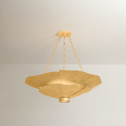 Hudson Valley Spring Valley 5-Light Chandelier in Vintage Gold Leaf, alternate view 1