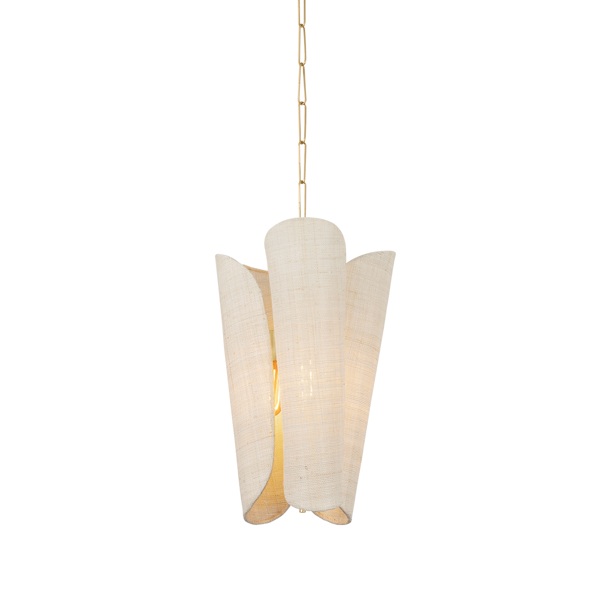 Hudson Valley Springhill 3-Light Pendant Gold Leaf