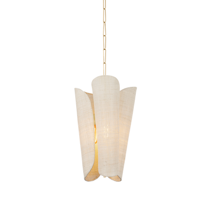Hudson Valley Springhill 3-Light Pendant Gold Leaf