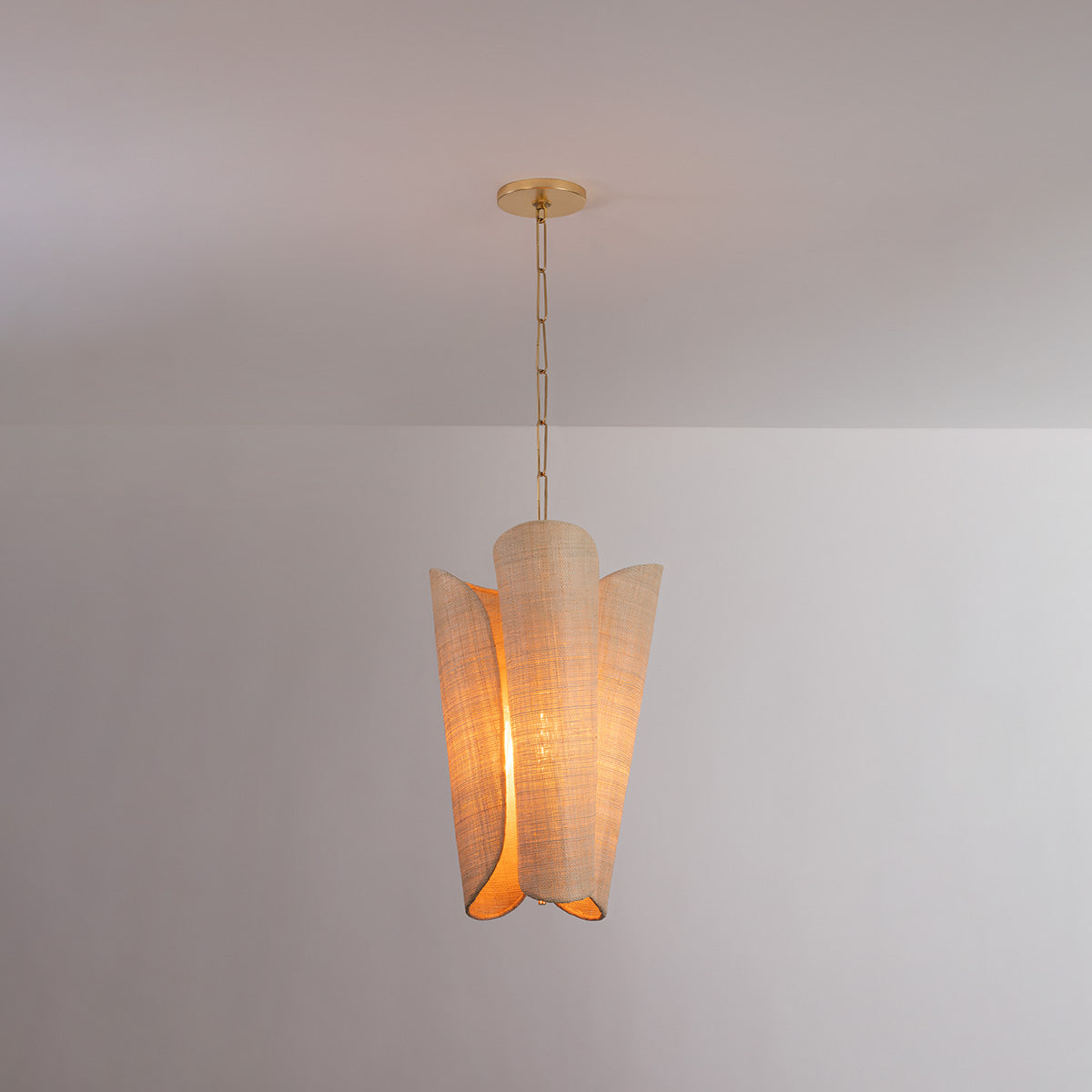 Hudson Valley Springhill 3-Light Pendant in Gold Leaf, alternate view 1
