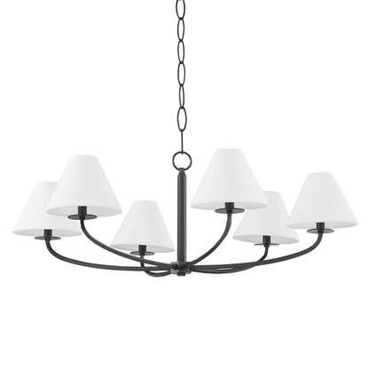 Hudson Valley Stacey 6-Light Chandelier Old Bronze