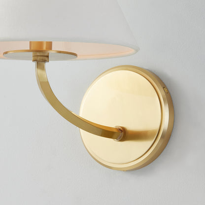 Hudson Valley Stacey Wall Sconce in Aged Brass, alternate view 2