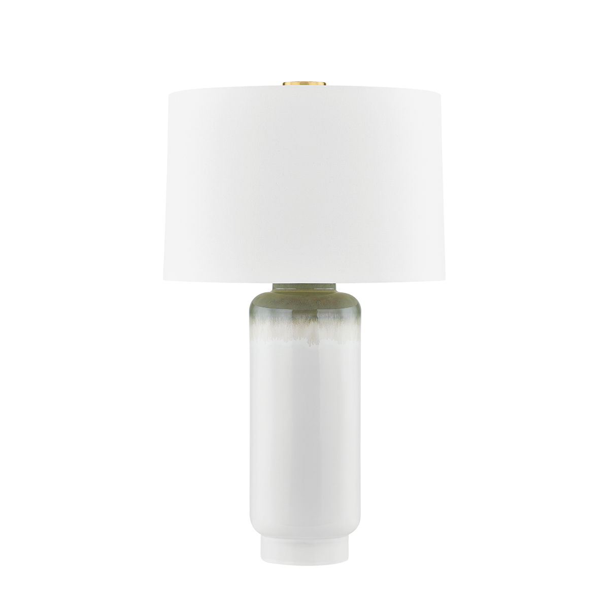 Hudson Valley Stafford Table Lamp Aged Brass/Ceramic Meadow Ombre