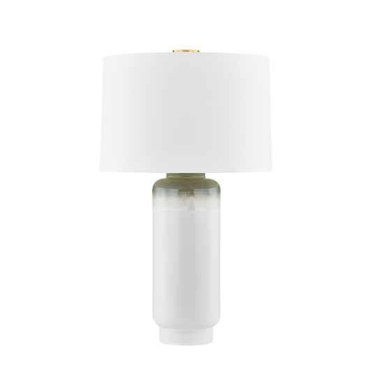 Hudson Valley Stafford Table Lamp Aged Brass/Ceramic Meadow Ombre