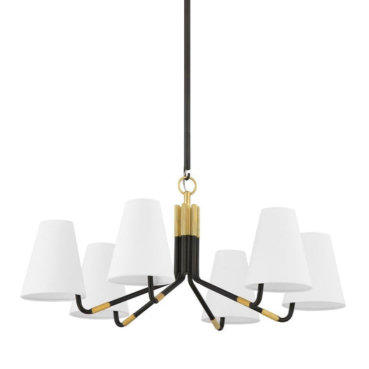 Hudson Valley Stanwyck Chandelier Aged Brass, Distressed Bronze