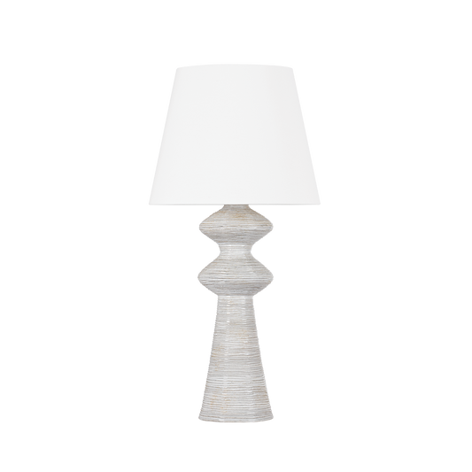 Hudson Valley Steinway Table Lamp Aged Brass/Ceramic Snowbank