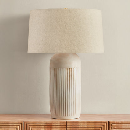 Hudson Valley Stevens Point Table Lamp in Aged Brass, alternate view 1