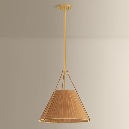 Hudson Valley Sunside 3-Light Pendant in Aged Brass, alternate view 1