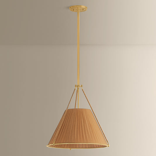 Hudson Valley Sunside 3-Light Pendant in Aged Brass, alternate view 1