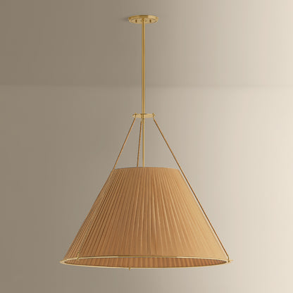 Hudson Valley Sunside 5-Light Chandelier in Aged Brass, alternate view 1