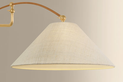 Hudson Valley Sylva Wall Sconce in Aged Brass, room setting 3