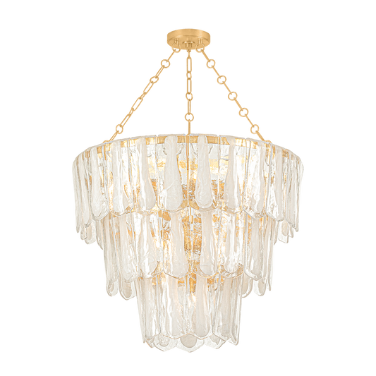 Hudson Valley Tappan 13-Light Chandelier Vintage Gold Leaf