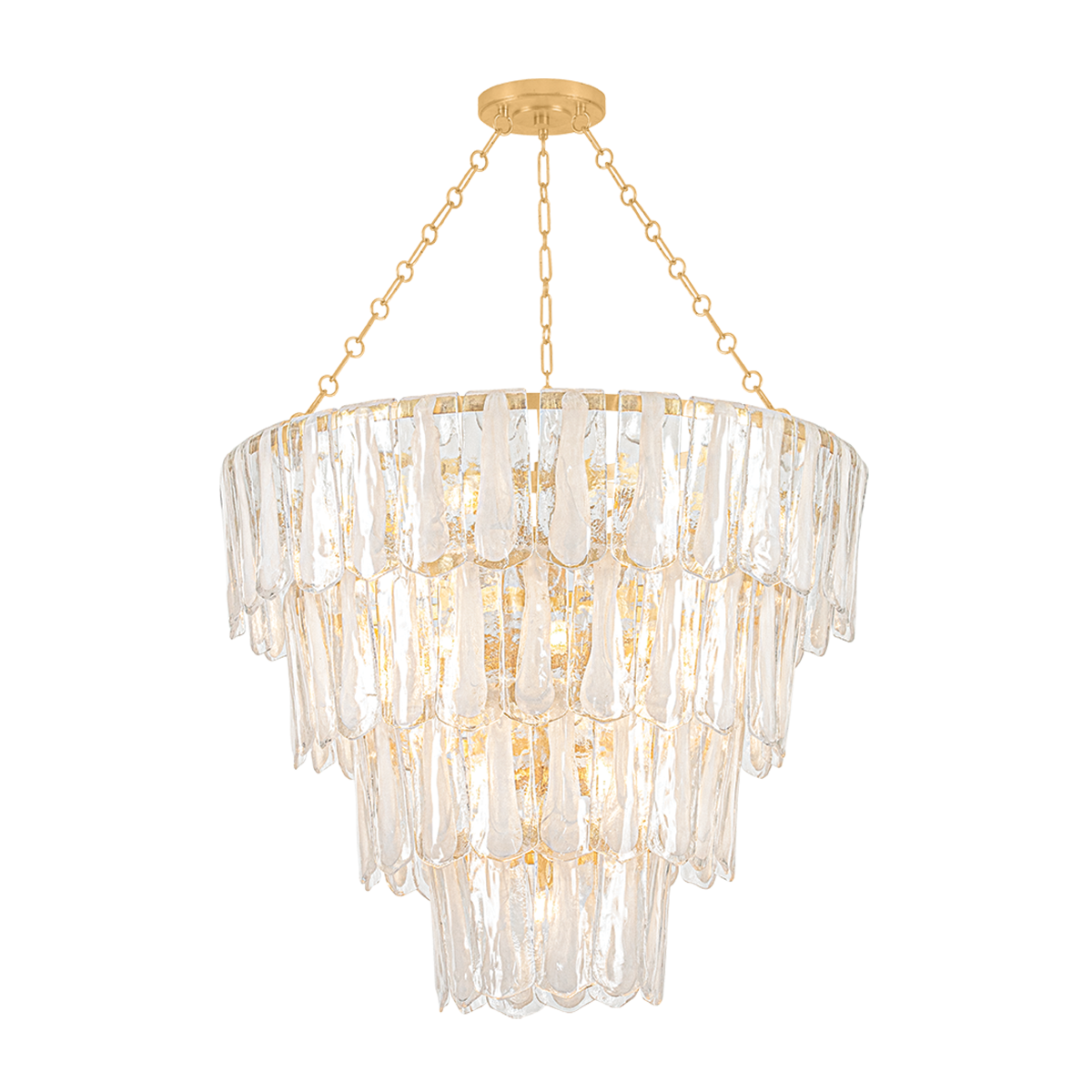 Hudson Valley Tappan 21-Light Chandelier Vintage Gold Leaf