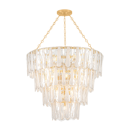 Hudson Valley Tappan 21-Light Chandelier Vintage Gold Leaf