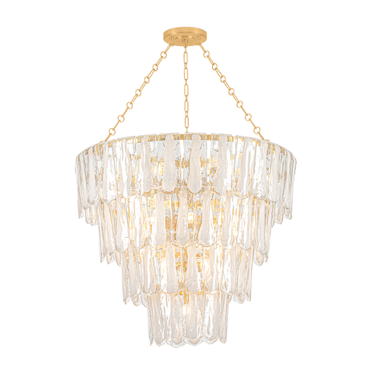Hudson Valley Tappan 21-Light Chandelier Vintage Gold Leaf