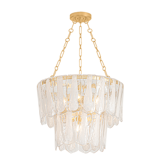 Hudson Valley Tappan 5-Light Chandelier Vintage Gold Leaf