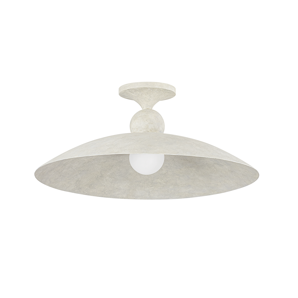 Hudson Valley Teelin Flush Mount Limewash Plaster