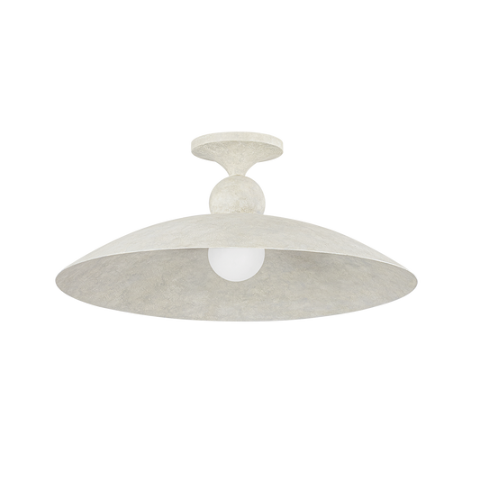 Hudson Valley Teelin Flush Mount Limewash Plaster