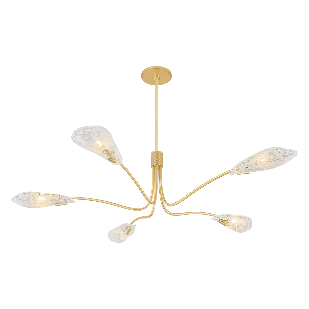 Hudson Valley Tenafly 5-Light Chandelier Aged Brass
