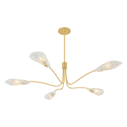 Hudson Valley Tenafly 5-Light Chandelier Aged Brass