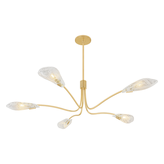 Hudson Valley Tenafly 5-Light Chandelier Aged Brass