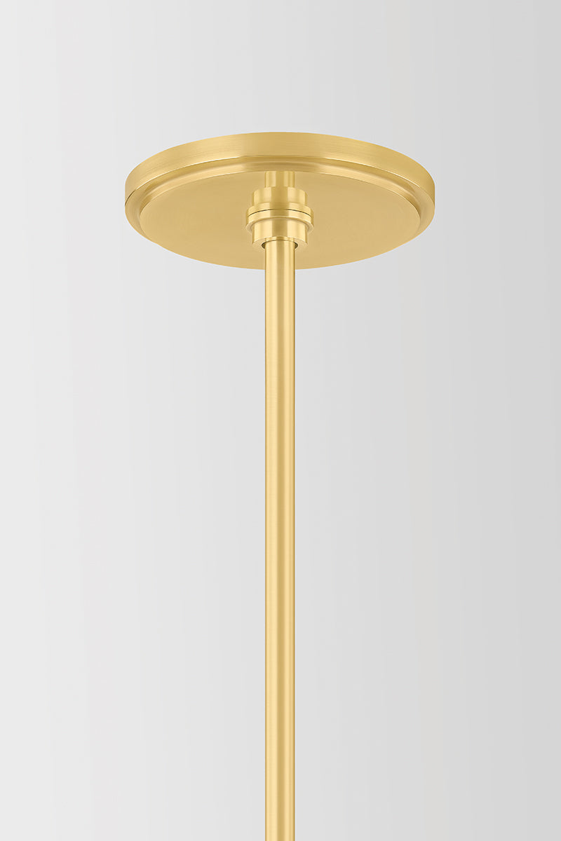 Hudson Valley Tenafly 5-Light Chandelier Aged Brass detail view 3