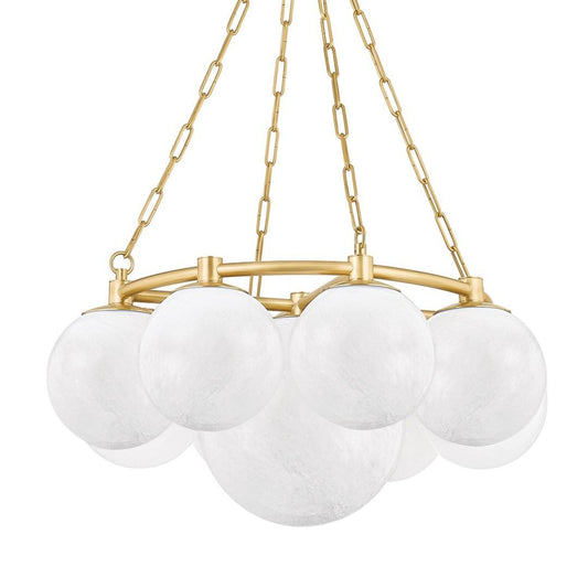 Hudson Valley Thornwood Chandelier Aged Brass