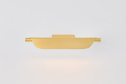 Hudson Valley Tinwald 19.25" Picture Light in Aged Brass, room setting 1