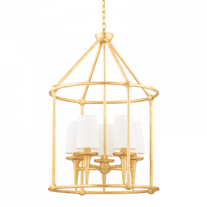 Hudson Valley Torch Chandelier Gold