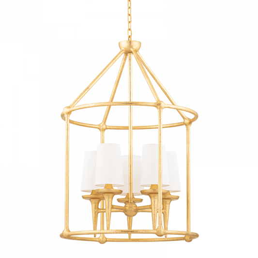 Hudson Valley Torch Chandelier Gold