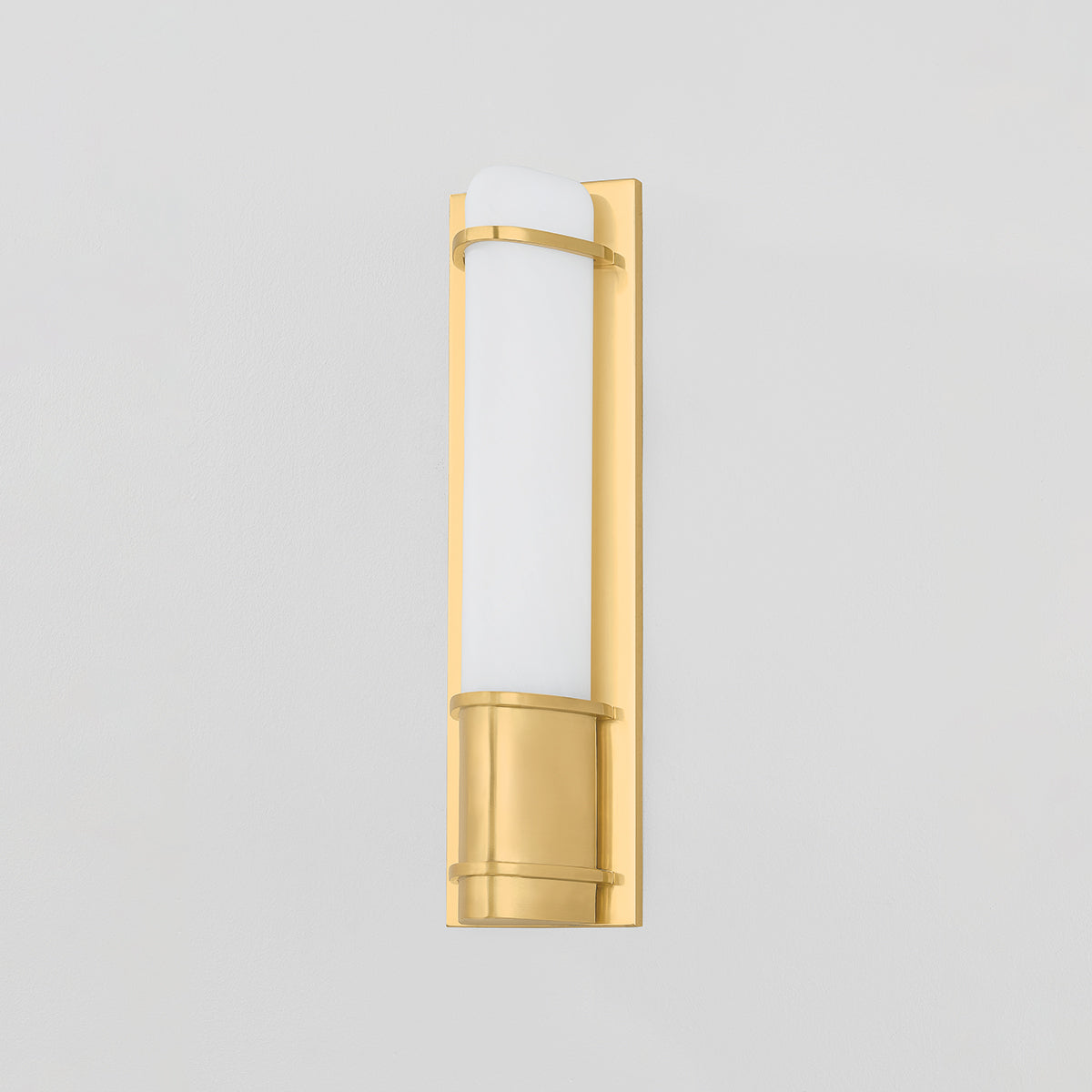 Hudson Valley Tottenville Wall Sconce in Aged Brass, alternate view 1