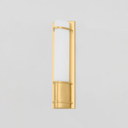 Hudson Valley Tottenville Wall Sconce in Aged Brass, alternate view 1