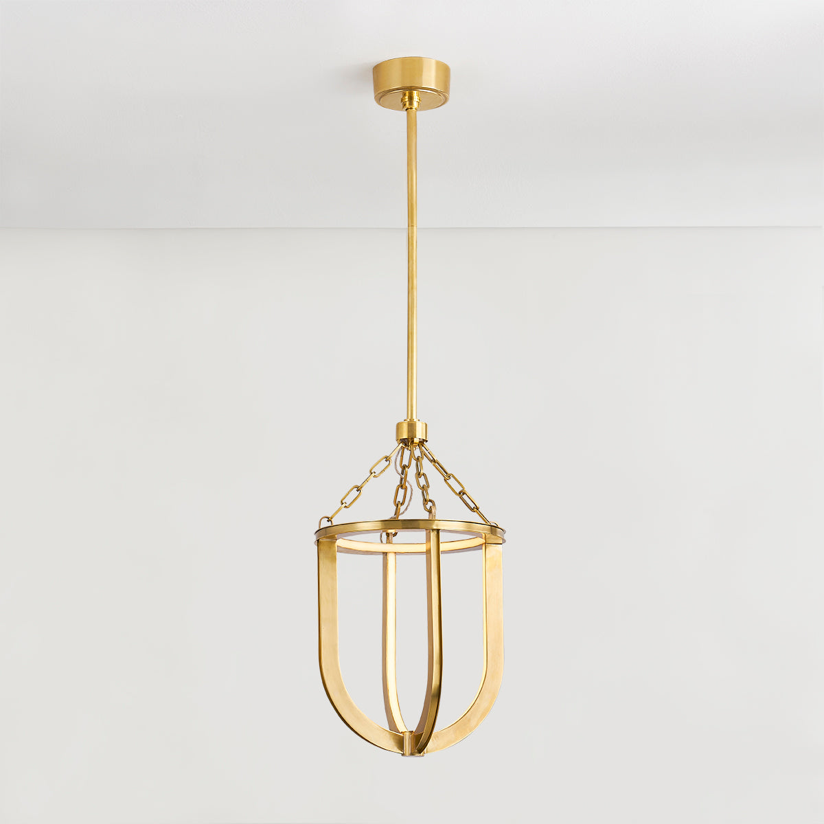 Hudson Valley Tournu 11.5" Lantern in Aged Brass, alternate view 2