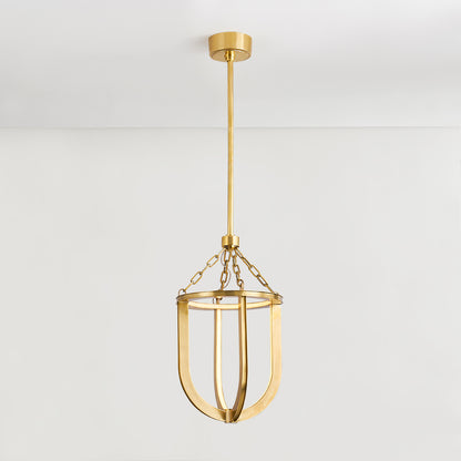 Hudson Valley Tournu 11.5" Lantern in Aged Brass, alternate view 2