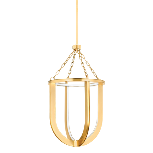 Hudson Valley Tournu 16.25" Lantern Aged Brass