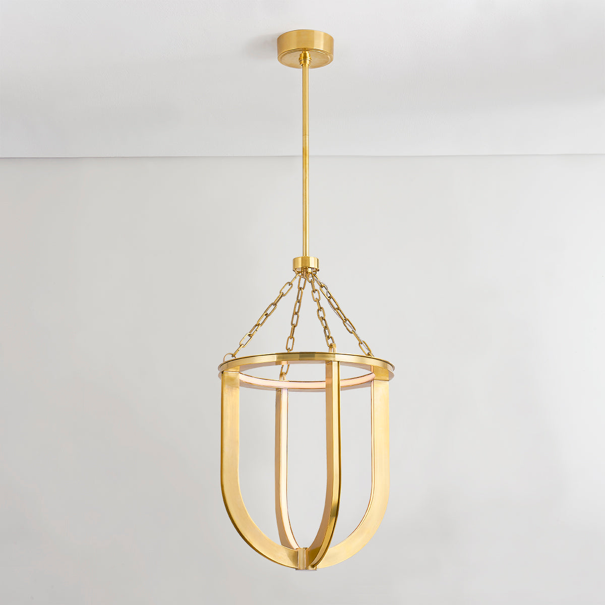 Hudson Valley Tournu 16.25" Lantern in Aged Brass, alternate view 2