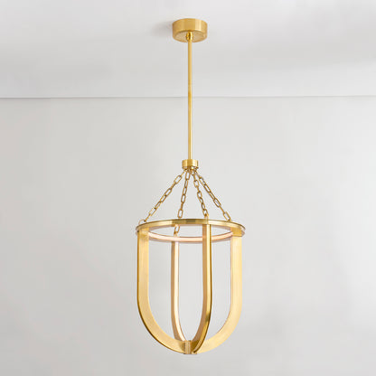 Hudson Valley Tournu 16.25" Lantern in Aged Brass, alternate view 2