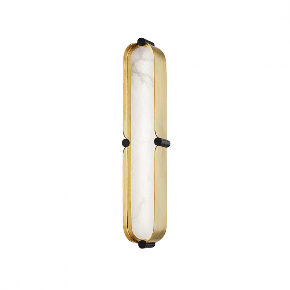 Hudson Valley Tribeca Bath Bracket Aged Brass, Black Brass Combo