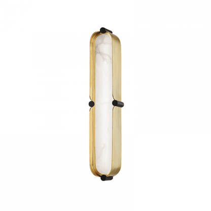 Hudson Valley Tribeca Bath Bracket Aged Brass, Black Brass Combo