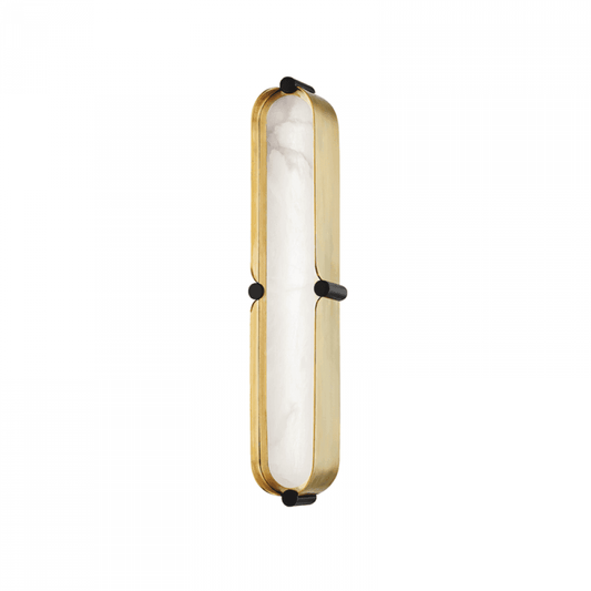 Hudson Valley Tribeca Bath Bracket Aged Brass, Black Brass Combo