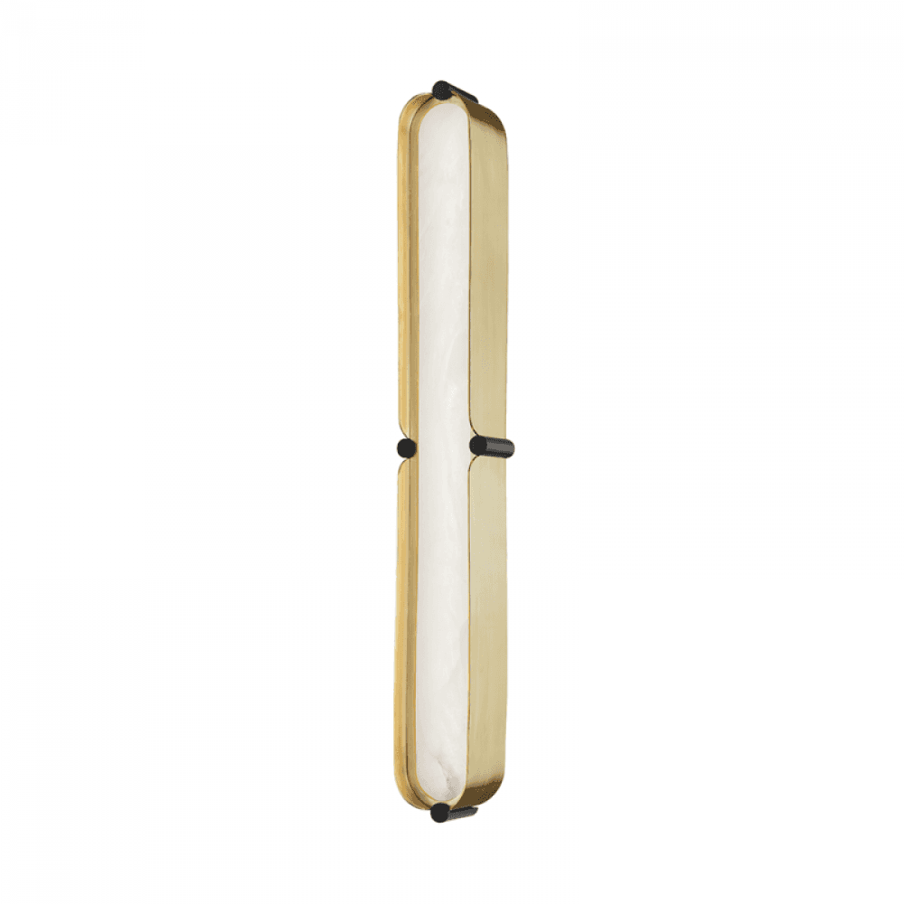 Hudson Valley Tribeca Bath Bracket Aged Brass, Black