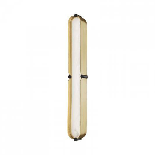 Hudson Valley Tribeca Bath Bracket Aged Brass, Black
