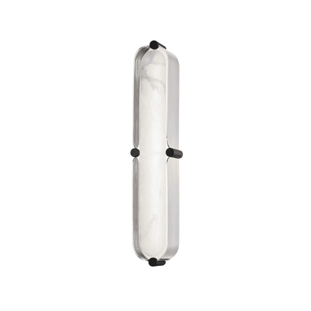 Hudson Valley Tribeca Bath Bracket Burnished Nickel, Black Combo